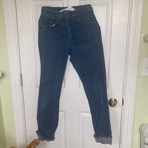 Stylish Blue Straight Leg Women's Jeans